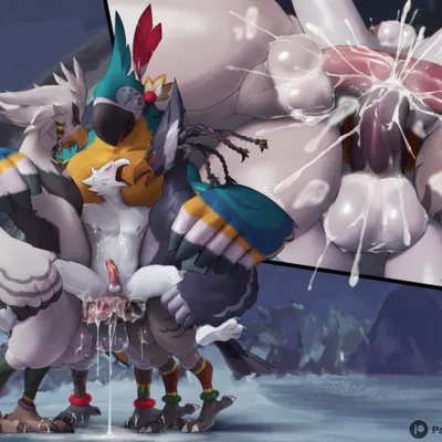 kass (tloz), revali, teba (tloz) (breath of the wild, nintendo) created by twstacker