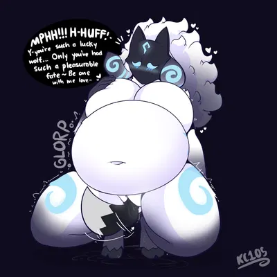 kc (kingcreep105), kindred (lol), lamb (lol) (league of legends, riot games) created by kingcreep105