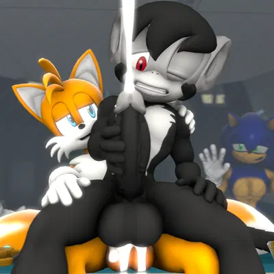 knuckles the echidna, lire (doommusk), miles prower (sega, sonic the hedgehog (series)) created by doommusk