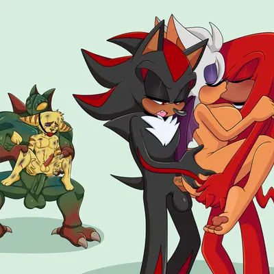 knuckles the echidna, ratchet (ratchet and clank), rouge the bat (ratchet and clank, sega) created by ninotrash