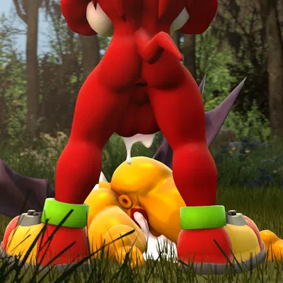 knuckles the echidna, rouge the bat (sega, sonic the hedgehog (series)) created by neotaurus