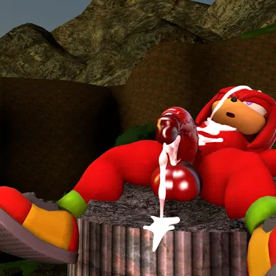 knuckles the echidna (sega, sonic the hedgehog (series)) created by neotaurus