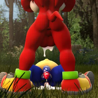 knuckles the echidna, sonic the hedgehog (sega, sonic the hedgehog (series)) created by neotaurus