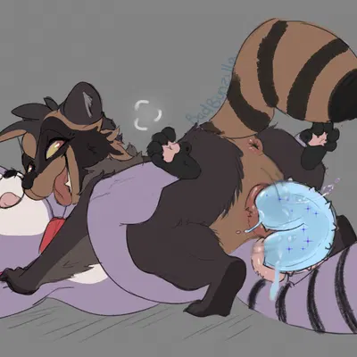 korwin, rambley raccoon (indigo park) created by bunzillaking