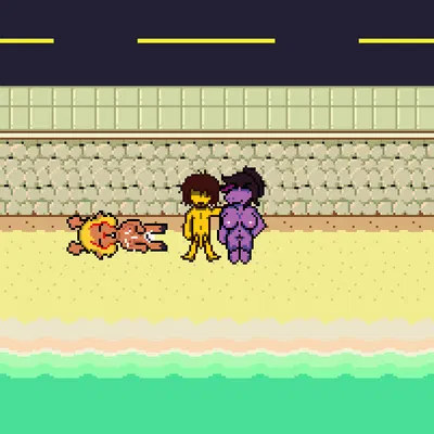 kris dreemurr, noelle holiday, susie (deltarune) (deltarune, mythology) created by bladedbard