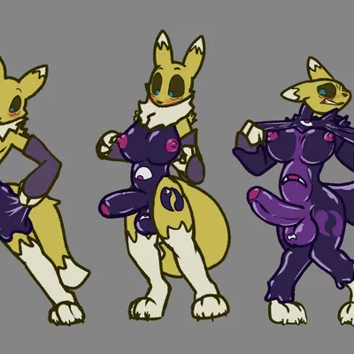 kuromaru (bandai namco, digimon) created by trapknight