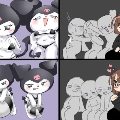 kuromi (onegai my melody, sanrio) created by touboutenshi