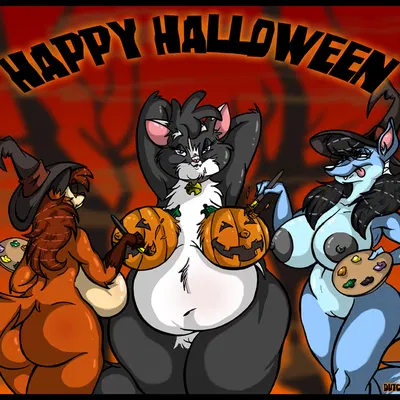 larna, raven hunt, whitney (dutch) (halloween, misty the mouse) created by dutch (artist)