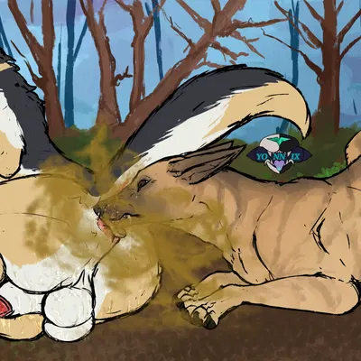 lenny (ownerofallgames), woods (nova the furry666) created by yonnixart