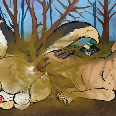 lenny (ownerofallgames), woods (nova the furry666) created by yonnixart