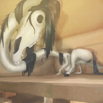 long horse (trevor henderson) (trevor henderson) created by hxveuseenmypen