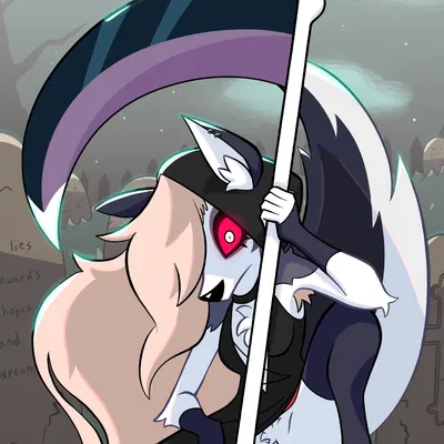 loona (helluva boss) (halloween, hellaverse) created by half dime