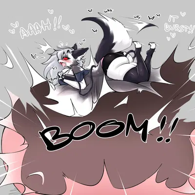 loona (helluva boss) (hellaverse, helluva boss) created by mochifoxxo