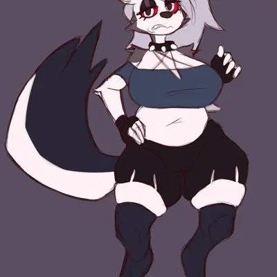 loona (helluva boss) (hellaverse, helluva boss) created by xxthegreyfoxxx