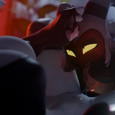 loona (helluva boss), moxxie (helluva boss) (hellaverse, helluva boss) created by littleslice-sfm