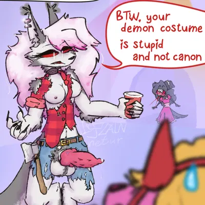 loona (helluva boss), octavia (helluva boss) (halloween, hellaverse) created by djannetur