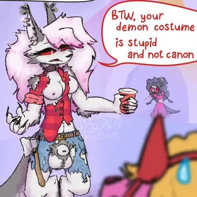 loona (helluva boss), octavia (helluva boss) (halloween, hellaverse) created by djannetur