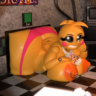 lovetaste chica, runaboo chica, toy chica (fnaf) (five nights at freddy's, five nights at freddy's 2) created by ctgiantess
