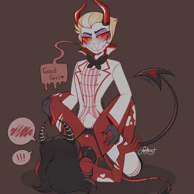 lucifer (hazbin hotel) (hazbin hotel, hellaverse) created by faekeout