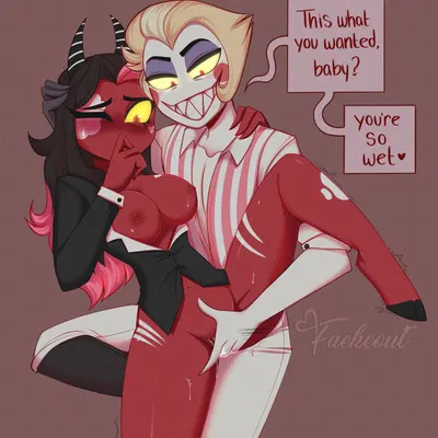 lucifer (hazbin hotel) (hazbin hotel, hellaverse) created by faekeout