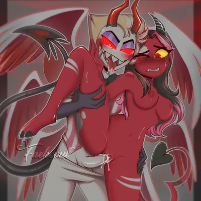 lucifer (hazbin hotel) (hazbin hotel, hellaverse) created by faekeout