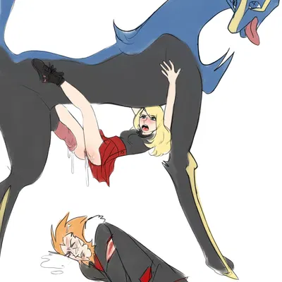 lysandre (pokemon), serena (pokemon) (nintendo, pokemon) created by revoltingrat