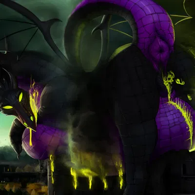 maleficent (disney, mythology) created by akkusky