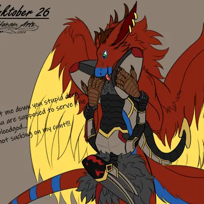 mars (hunam), yolkah (kinktober, kinktober 2024) created by hunamarts