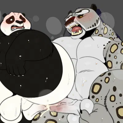 master po ping, tai lung (kung fu panda) (dreamworks, kung fu panda) created by had0u