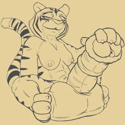 master tigress (dreamworks, kung fu panda) created by ev1lp1nk1, jamie bun (artist)