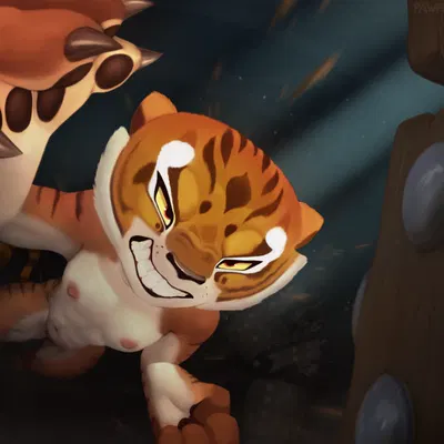 master tigress (dreamworks, kung fu panda) created by pawpadcomrade