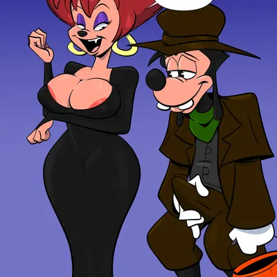max goof, peg pete (disney, goof troop) created by insomniacpen
