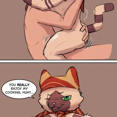 meowscular chef (capcom, monster hunter) created by ekayas