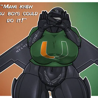 miami (renthedragon) (b-2 spirit, miami hurricanes) created by renthedragon