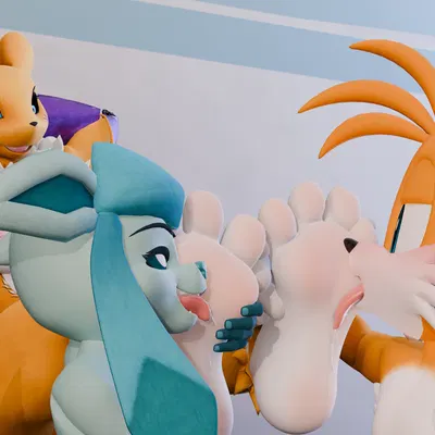 miles prower (bandai namco, digimon) created by twintails3d