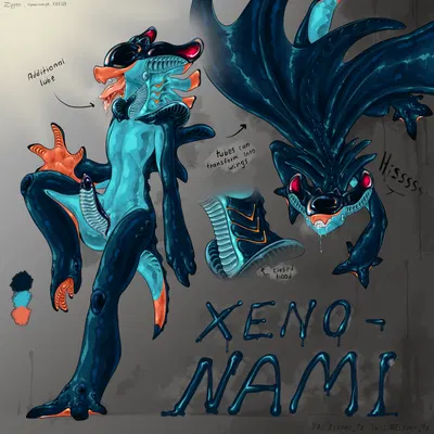 nami (zipper 7z) (alien (franchise)) created by zipper 7z