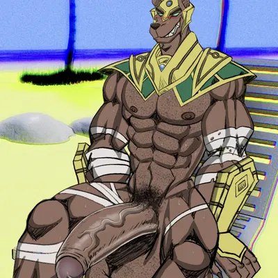 nasus (lol) (league of legends, riot games) created by nazuranoke