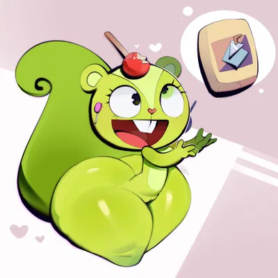 nutty (htf) (happy tree friends) created by mu (artist)