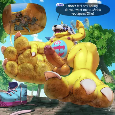 ollie shoutmon (bandai namco, digimon) created by rad-lizer