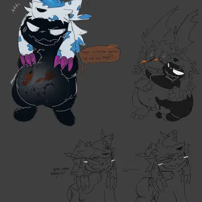 paboomon, padowmon (bandai namco, digimon) created by gengygar (artist)