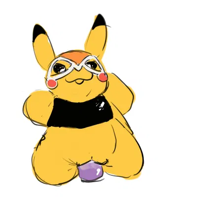 pikachu libre (nintendo, pokemon) created by freakpaws