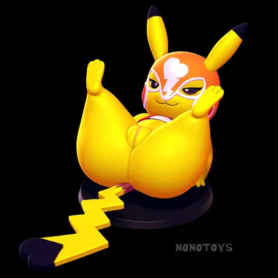 pikachu libre (nintendo, pokemon) created by nonotoys