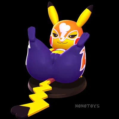 pikachu libre (nintendo, pokemon) created by nonotoys