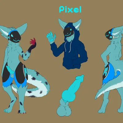 pixel (protogen) created by hyginx