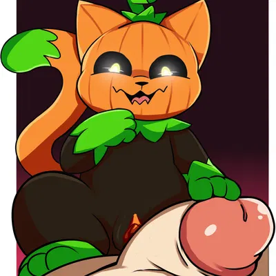 pumkat (halloween) created by fieryfur