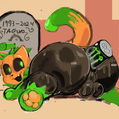 pumkat (monster energy) created by tagxo
