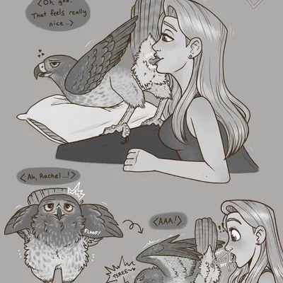 rachel (animorphs), tobias (animorphs) (animorphs) created by littlestfuzz