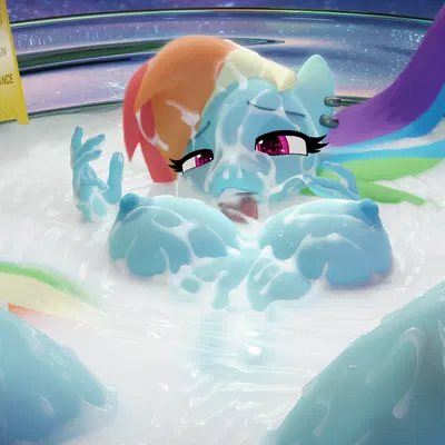 rainbow dash (mlp) (friendship is magic, hasbro) created by hooves-art