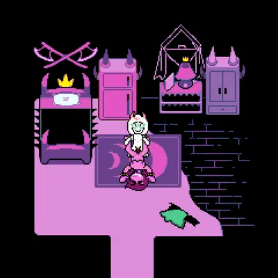 ralsei, susie (deltarune) (deltarune, mythology) created by bladedbard
