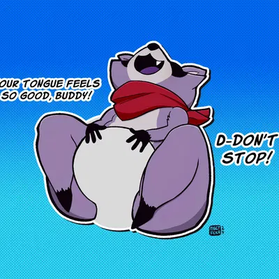 rambley raccoon (indigo park) created by mascotfucker